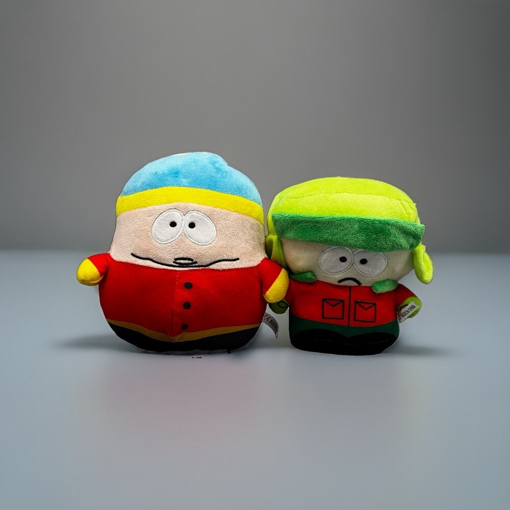 South Park Plush Lot of 2 Eric Cartman & Kyle 7" Stuffed Toy